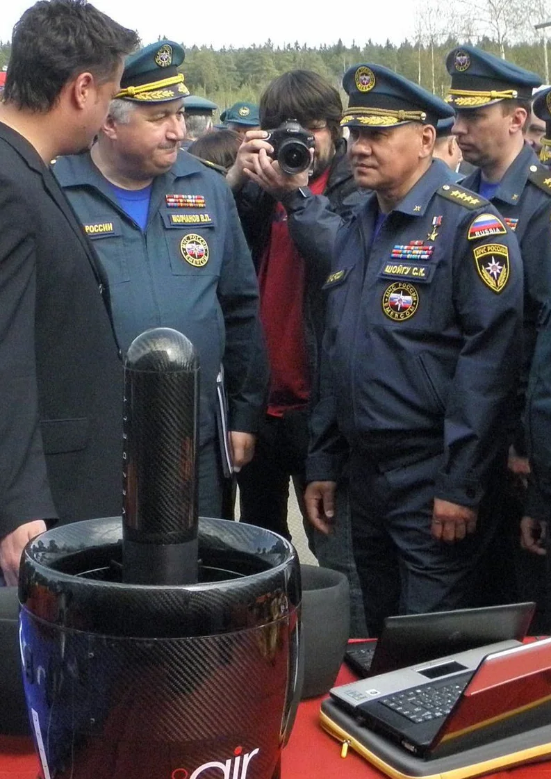 Показ аппарата представителям МЧС